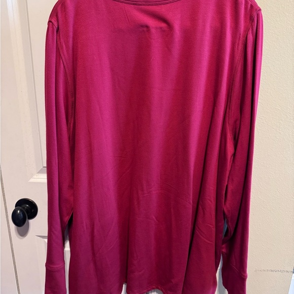 Coldwater Creek Full Zip Lightweight Jacket Front Pockets Maroon Plus Sz 3X - Picture 7 of 12